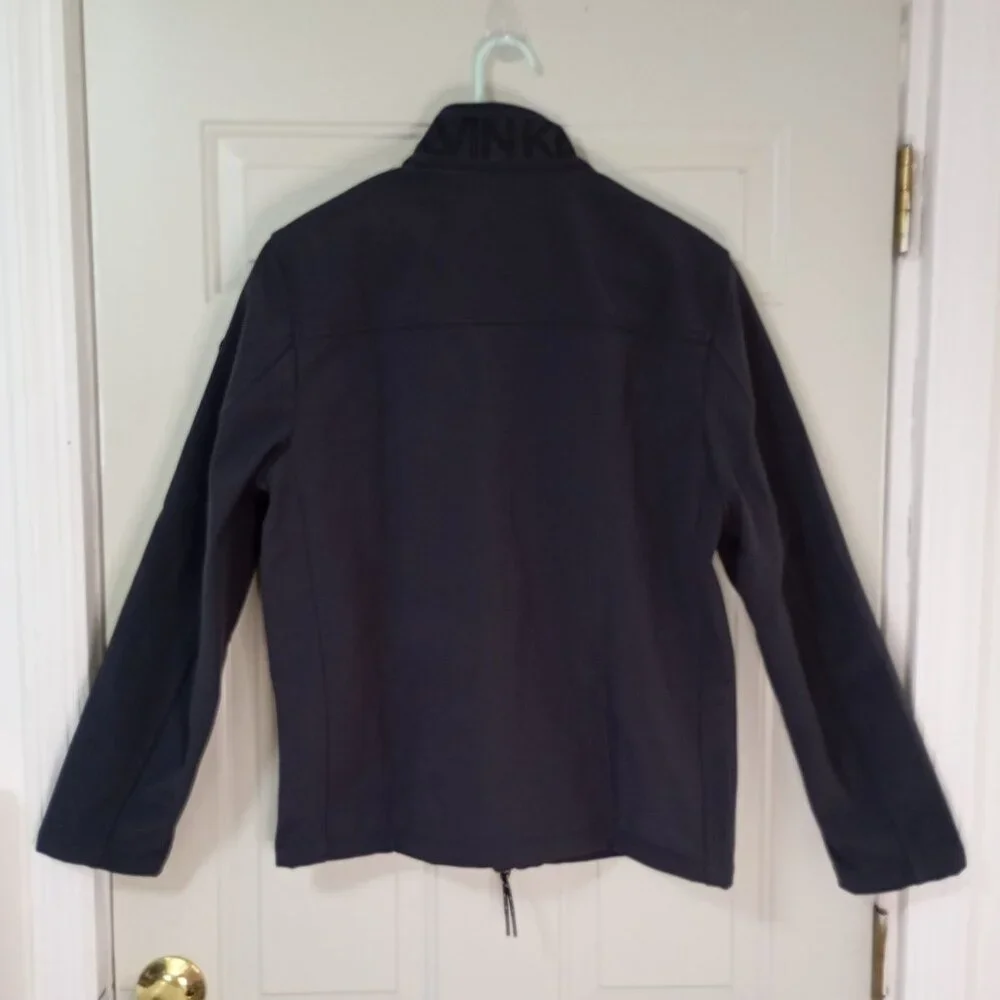 Calvin Klein Mens Gray Softshell Jacket S